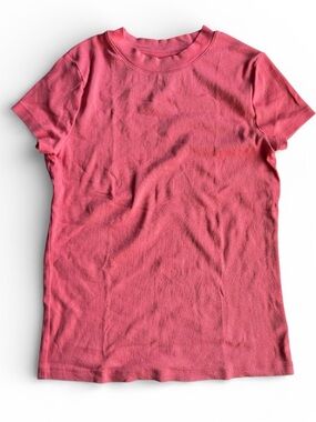 A New Day pink ribbed knit shirt, size large